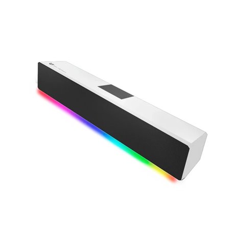 Bocinas Balam Rush Glimm Bar BG585 Blanco Bluetooth/auxiliar3.5 Control Digital RGB 10W RMS