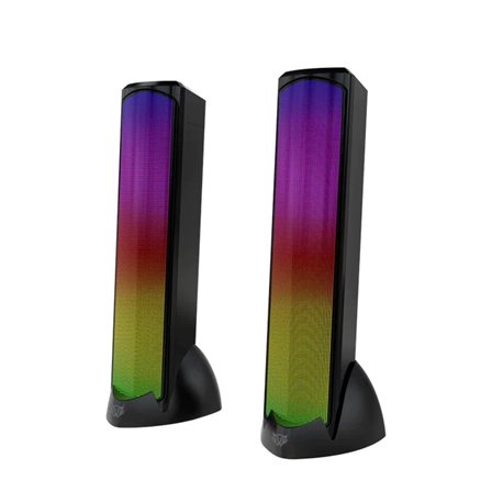 Bocinas Balam Rush Glimm Tower BG575 Bluetooth/auxiliar3.5 10w 2.0 iluminacion RGB Gamer