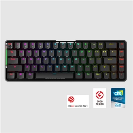 Teclado Asus ROG M601 Falchion inalambrico switch RGB NX Brown mecanico recargable negro ingles Aura Sync