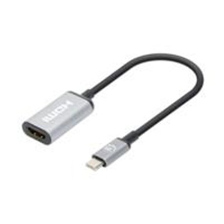 CONVERTIDOR,MANHATTAN,153706,USB-C A HDMI H, 4K@60HZ