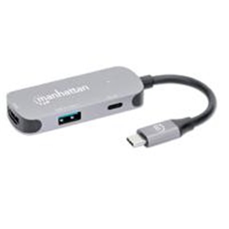 DOCKING USB,MANHATTAN,130707,-C 3 PTOS, HDMI/USB-A/USB-C PD