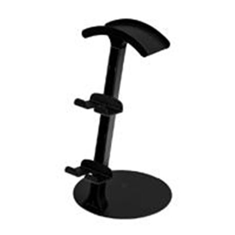 SOPORTE ACTECK VAULT STATION BD414 / BASE PARA DIADEMA Y CONTROL / SILICON / ANTIDESLIZANTE / AJUSTABLE / NEGRO / AC-936590