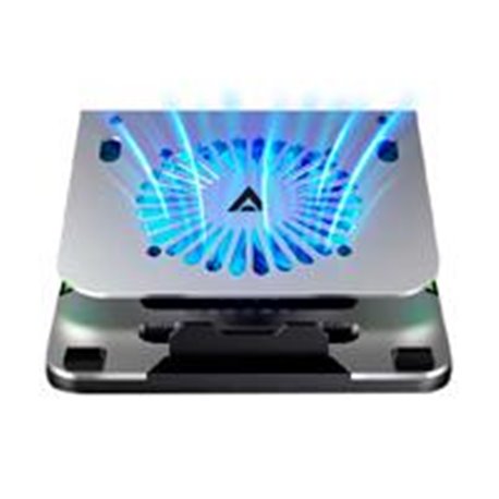 BASE ENFRIADORA ACTECK FROOST EX BE650 / 4 PUERTOS USB / 16 PULGADAS / PESO 0.750 G /1 VENTILADOR / ALUMINIO / ANTIDERRAPANTE / 
