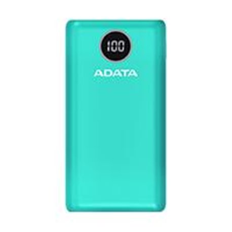BATERIA DE RESPALDO POWER BANK ADATA P10000QCD 10000MAH/2 USB A/ 1 USB C/INDICADOR DE CARGA DIGITAL/VERDE (AP10000QCD-GGT-CGN)