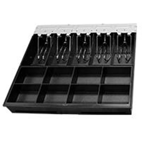 BANDEJA PARA CAJON DE DINERO CD350 3NSTAR MOD. CT350 355MM X 326MM, FABRICADA EN PLASTICO CON SUJETADOR DE BILLETES DE METAL 8 E