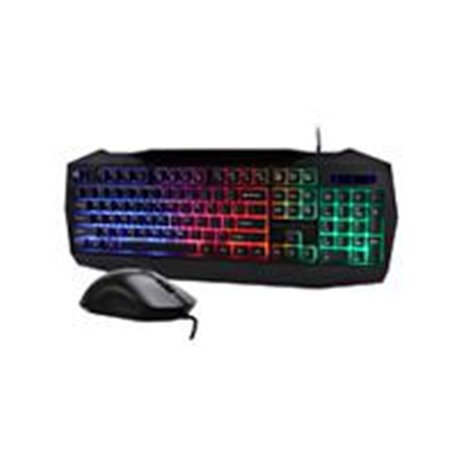 KIT TECLADO Y MOUSE BALAM RUSH SQUAD MASTER KTM333 / MULTIMEDIA / ERGONOMICO / ALAMBRICO / ILUMINACION ARCOIRIS / MEMBRANA / 320