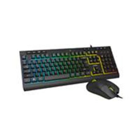KIT ACTECK CREATOR AUREAN PRO MK477G / TECLADO Y MOUSE / ALAMBRICO / ILUMINACION LED / 105 TECLAS / ANTI-GOSTING / MULTIMEDIA / 