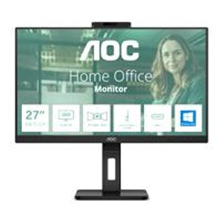 MONITOR LED AOC Q27P3CW / COLOR NEGRO / PANEL IPS DE 27 / HDMI / DP / VGA / ASPECTO 16:9 / TIEMPO DE RESPUESTA 4MS / 2560X1440 /