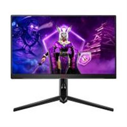 MONITOR GAMER  AOC 25 / PANEL IPS / 240 - 260 HZ / T.D.R. 1 MS / AMD FREE SYNC / COLOR NEGRO Y ROJO / HDMI / VGA / DISPLAYPORT /