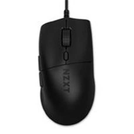 MOUSE GAMER NZXT LIFT 2 ERGO/NEGRO/ALAMBRICO/SENSOR PIXART PMW3395 / ERGONÓMICO / 100 MILLONES DE CLICKS / 26,000 DPI /GAMER