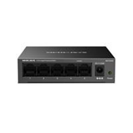 SWITCH | MERCUSYS | MS105GS | 5 PUERTOS GIGABIT | CARCASA DE METAL | MONTAJE ESCRITORIO O PARED