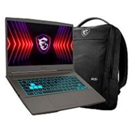 PORTATIL GAMER MSI THIN 15 B12VE / 15.6 FHD 144HZ / INTEL CORE I7 12650H HASTA 4.7 GHZ / DDR4 16GB 8GB*2 / 512 SSD NVME / NVIDIA