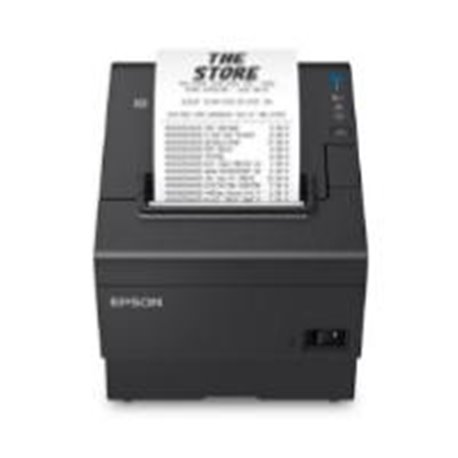 MINIPRINTER EPSON TM-T88VII, TERMICA, 80 MM O 58 MM, ETHERNET, PARALELO, USB RECIBO /AUTOCORTADOR, NEGRA
