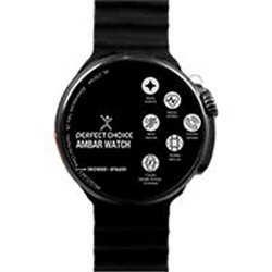 RELOJ INTELIGENTE SMARTWATCH CON PANTALLA REDONDA AMOLED DE 1.43 PULGADAS PERFECT CHOICE AMBER - NEGRO/SUSTITUYE A RELOJ-71/PC-2