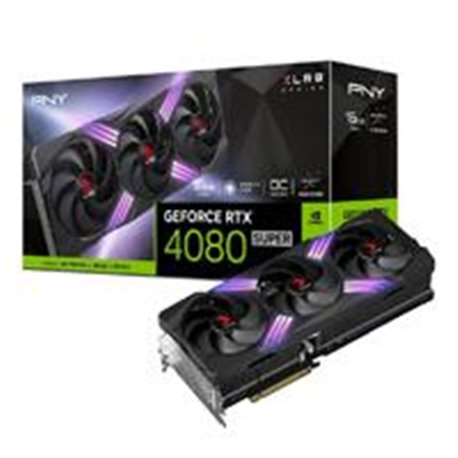 TARJETA DE VIDEO PNY NVIDIA RTX 4080 SUPER ARGB TRIPL FAN XLR8 OC / 16GB GDDR6X / 3X DP 1.4A / HDMI 2.1 / PCIE 4.0 X16 / GAMA AL