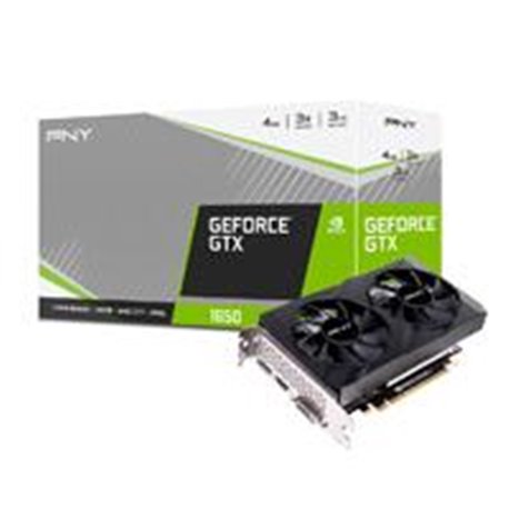 TARJETA DE VIDEO PNY NVIDIA GTX 1650 DUAL FAN/X16 3.0/GDDR6/4 GB /DP 1.4/HDMI 2.1/GAMA MEDIA/GAMER