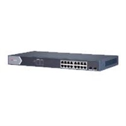 DS-3E1518P-SI SWITCH GIGABIT POE+ HIKVISION DS-3E1518P-SI ADMINISTRABLE / 16 PUERTOS 10/100/1000 MBPS POE+ / 2 PUERTOS SFP / CON