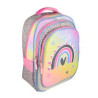 PC-084396 MOCHILA ESCOLAR PERFECT CHOICE MULTIPLES COMPARTIMENTOS EXPLORER - ARCOIRIS