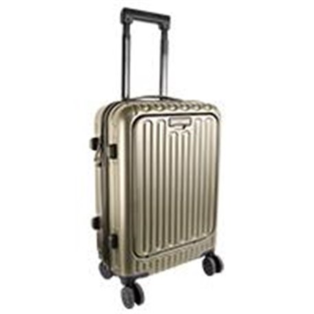 PC-084792 MALETA RIGIDA ROTACION 360 GRADOS EN RUEDAS CON TROLLEY PERFECT CHOICE AIRLY - GRIS