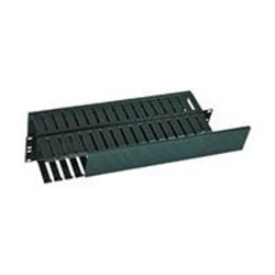 NORTH111-BKL ORGANIZADOR DE CABLES NORTH SYSTEM 2 U.R. DOBLE HORIZONTAL 19 PULGADAS NEGRO LISO