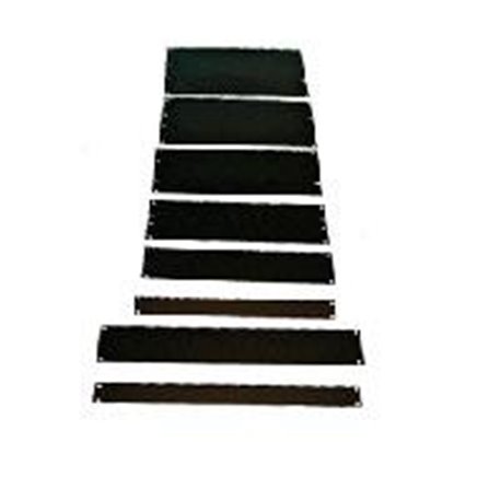 NORTH701-BKL PANEL CIEGO NORTH SYSTEM 3.5 2 U.R. X19 DE ACERO COLOR NEGRO