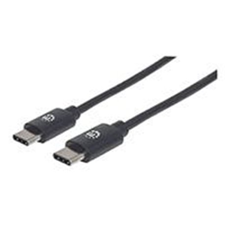 354882 CABLE USB,MANHATTAN,354882,-C V2.0, C-C 3M NEGRO  60W, 480MB