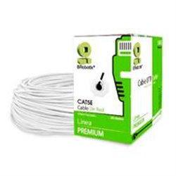 6001684 BOBINA BROBOTIX CAT5E UTP CCA, 305MTS, COLOR BLANCO