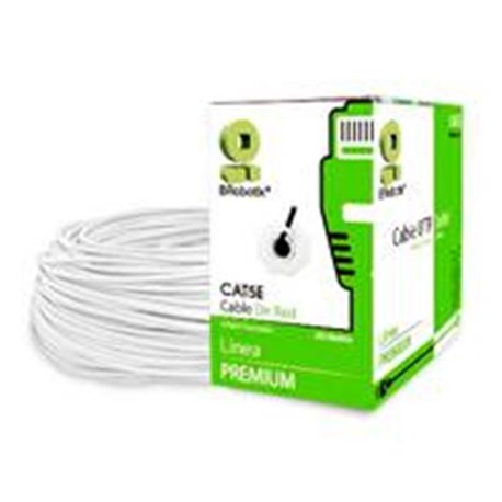 6001684 BOBINA BROBOTIX CAT5E UTP CCA, 305MTS, COLOR BLANCO