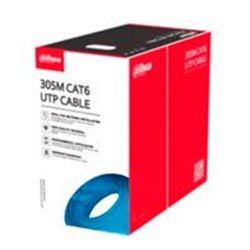 DH-PFM920I-6UN-C CABLE UTP/ DAHUA/ PFM920I-6UN-C /BOBINA DE CABLE UTP 100% COBRE/ CAT 6 / COLOR AZUL / INTERIOR / 305 METROS/ ID