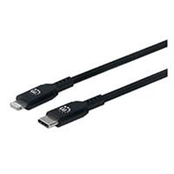 394192 CABLE LIGHTNING,MANHATTAN,394192, A USB-C 0.5M, NEGRO
