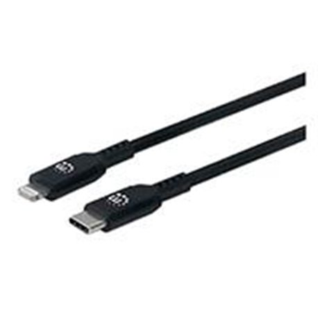 394192 CABLE LIGHTNING,MANHATTAN,394192, A USB-C 0.5M, NEGRO