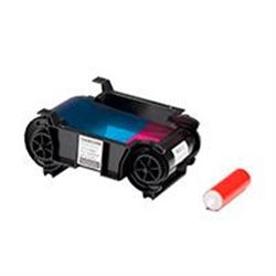 75046004 CINTA DASCOM PARA IMPRESORA DE CREDENCIALES MODELO DC-2300, IMPRESION COLOR DE TINTAS DE SUBLIMACION CMYKO, 500 CREDENC