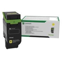 75M4HY0 TONER LEXMARK 75M4HY0 AMARILLO, ALTO RENDIMIENTO 8800 PAGINAS, PARA CS531, CX532