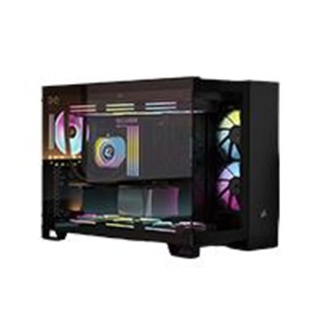 CC-9011267-WW GABINETE CORSAIR 2500X LINK/ NEGRO/SEMI- TORRE/ MICRO-ATX MITX /CRISTAL TEMPLADO/GAMER/ CC-9011267-WW
