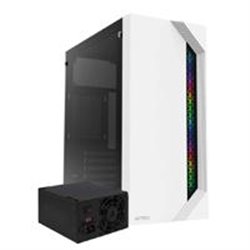 AC-935708 GABINETE ACTECK VIKEN GM434 / MEDIA TORRE / MICRO ATX, MINI ITX / FUENTE 500W / ILUMINACION RGB / PANEL CRISTAL TEMPLA