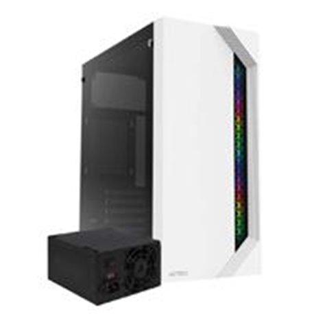 AC-935708 GABINETE ACTECK VIKEN GM434 / MEDIA TORRE / MICRO ATX, MINI ITX / FUENTE 500W / ILUMINACION RGB / PANEL CRISTAL TEMPLA