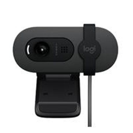 960-001586 WEBCAM LOGITECH BRIO 100 GRAFIITO FHD 1080 A 30 FPS 58° RIGHTLIGHT 2, MICROFONO USB-A WIN/  MAC / CHROME