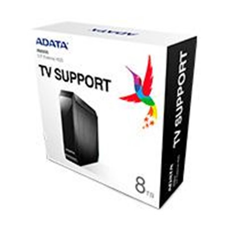 AHM800-8TU32G1-CUSBK DISCO DURO EXTERNO ADATA HM800 8TB ESCRITORIO 3.5 USB 3.2 WINDOWS MAC LINUX ADAPT ALIMENTACION COLOR NEGRO 