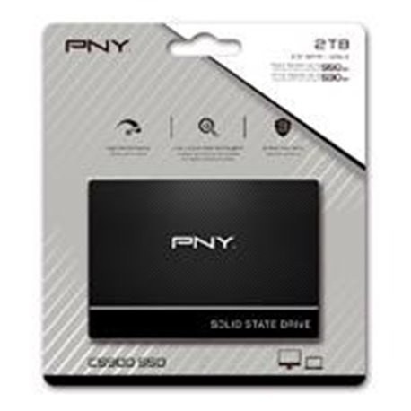 SSD7CS900-2TB-RB UNIDAD DE ESTADO SOLIDO INTERNO 2TB PNY CS900 2.5 SATA LECT.550/ESCRIT.530 MBS 7MM PC/LAPTOP/MINIPC