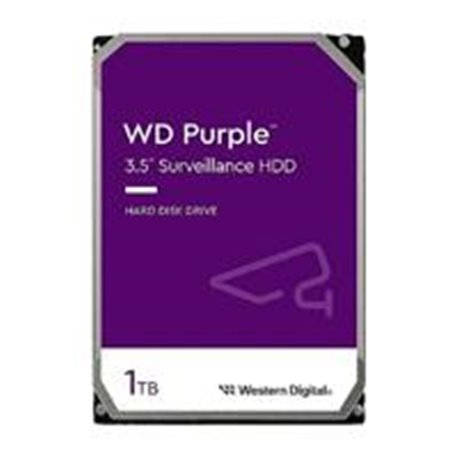 WD11PURZ DISCO DURO INTERNO WD PURPLE 1TB 3.5 ESCRITORIO SATA3 6GB/S 64MB 5400RPM 24X7 DVR NVR 1-8 BAHIAS 1-64 CAMARAS WD11PURZ