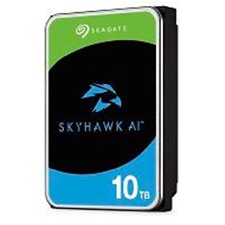 ST10000VE001 DISCO DURO INTERNO SEAGATE SKYHAWK AI 10TB 3.5 ESCRITORIO SATA3 6GB/S 256MB 7200RPM VIDEO VIGILANCIA AI 24X7 NVR 1-