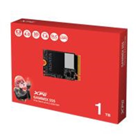 SGAMMIXS55-1T-C UNIDAD DE ESTADO SOLIDO SSD INTERNO XPG GAMMIX S55 1TB M.2 2230 NVME PCIE GEN 4X4 LECT. 5000 ESCRIT. 3700 MBS 3D