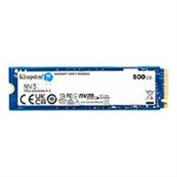 SNV3S/500G UNIDAD DE ESTADO SOLIDO KINGSTON INTERNO SNV3S NV3 500GB M.2 2280 NVME PCIE GEN 4X4 LECT.5000/ESCRIT.3000 MB/S PC/LAP
