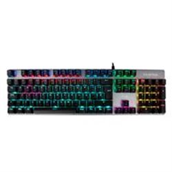 BR-929653 TECLADO GAMER BALAM RUSH ALBA KG745 / ALAMBRICO USB / SWITCH AZUL / ANTI GHOSTING / TECLAS PROGRAMABLES / 105 TECLAS /
