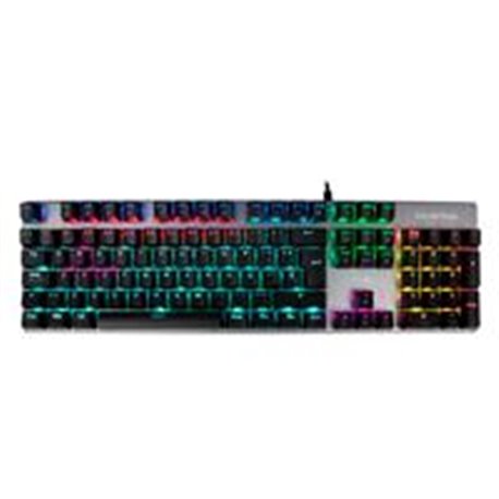 BR-929653 TECLADO GAMER BALAM RUSH ALBA KG745 / ALAMBRICO USB / SWITCH AZUL / ANTI GHOSTING / TECLAS PROGRAMABLES / 105 TECLAS /