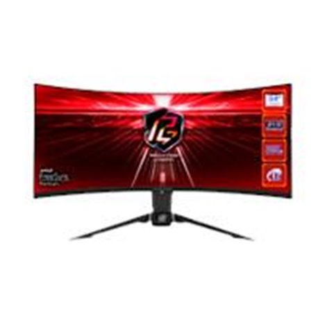 PG34WQ15R2B MONITOR GAMER ASROCK PHANTOM GAMING 34 CURVO/ WQHD(3440X1440)1500R VA DISPLAY/165 HZ/1MS(MPRT)/2 X HDMI 2.0/1 DISPLA