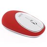 GT100RB MOUSE ERGONOMICO GHIA / GT100NN / INALAMBRICO / RECEPTOR USB / 2 BOTONES / SCROLL / 1000 DPI / MEMORY FOAM / ROJO CON BL