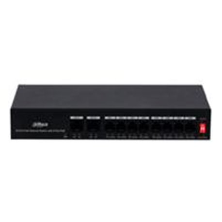 DH-PFS3010-8ET-65 SWITCH  POE DAHUA  DE 10 PUERTOS FAST ETHERNET/ 8 PUERTOS POE/ 2 PUERTOS UPLINK/ 65 WATTS TOTALES/ SOPORTA POE
