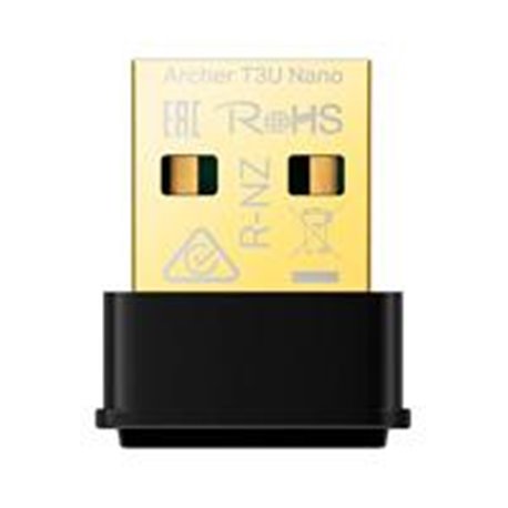 ARCHER T3U NANO TARJETA DE RED | TP-LINK | ARCHER T3U NANO | AC1300 | USB | INALAMBRICO | 5GHZ 867MBPS | 2.4GHZ 400MBPS | COMPAT