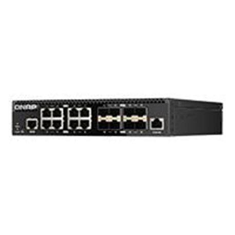 QSW-M3216R-8S8T-US SWITCH QNAP QSW-M3216R-8S8T-US, 16 PUERTOS / 8 10GBESFP+ / 8 10GBE BASE-T(RJ45) / 1 PUERTO DE GESTION GBE RJ4